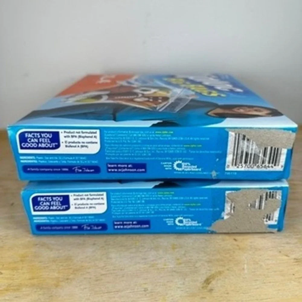 Ziploc Big Bags XL 10 Gallon Double Zipper Sturdy Handle 2 Boxes of 4 Bags NOS